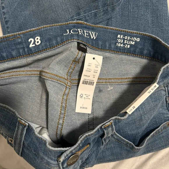 J.Crew NWT Mid-rise slim jean in 2003 super-stretch in remi kara wash - Picture 5 of 6